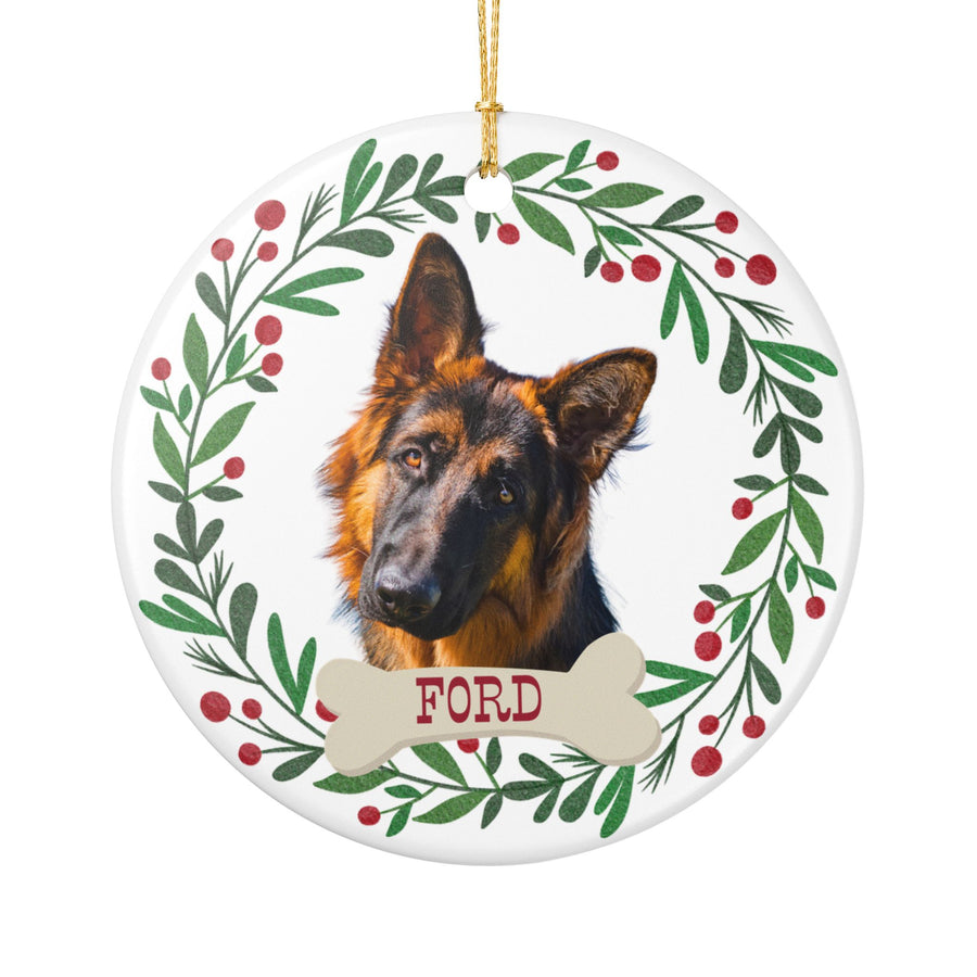 Holly Wreath Ornament