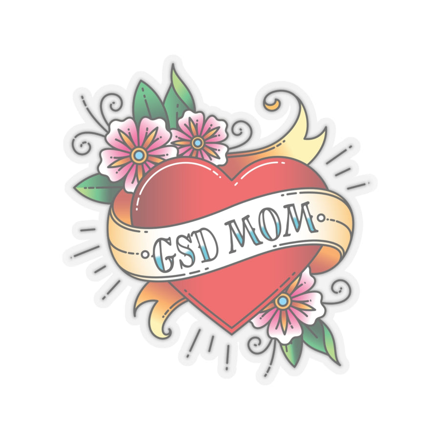 SAMPLE - Kiss-Cut Stickers (spoke) - GSD Mom Tattoo