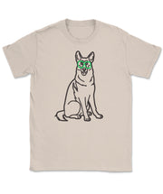 Green Glasses GSD Sketch T-Shirt