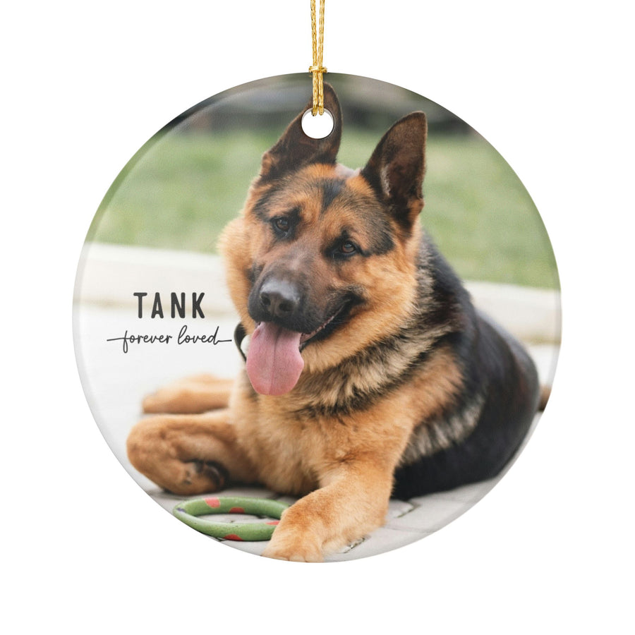 Forever Loved Photo Memorial Ornament