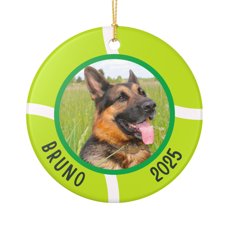 Tennis Ball Photo Ornament