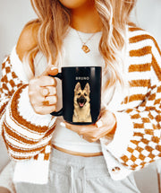 Custom Photo Mug + Best GSD Mom/Dad