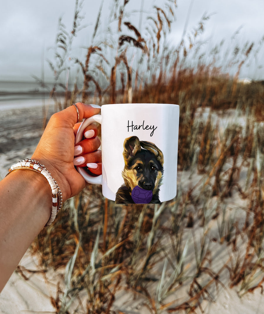Modern Art GSD Portrait Mug