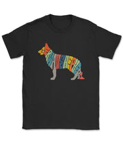German Shepherd Color Letters T-Shirt