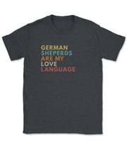 German Shepherd Love Language Tee – Autumn Edition
