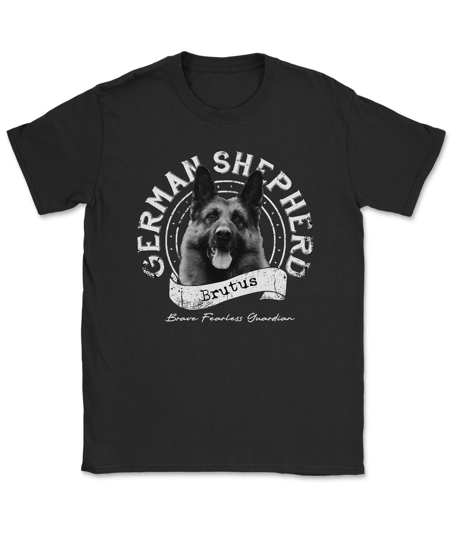 German Shepherd Guardian Banner Tee