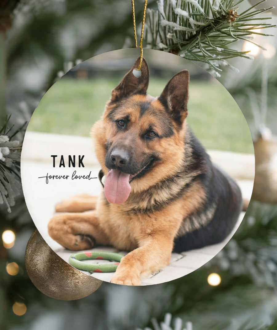 Forever Loved Photo Memorial Ornament