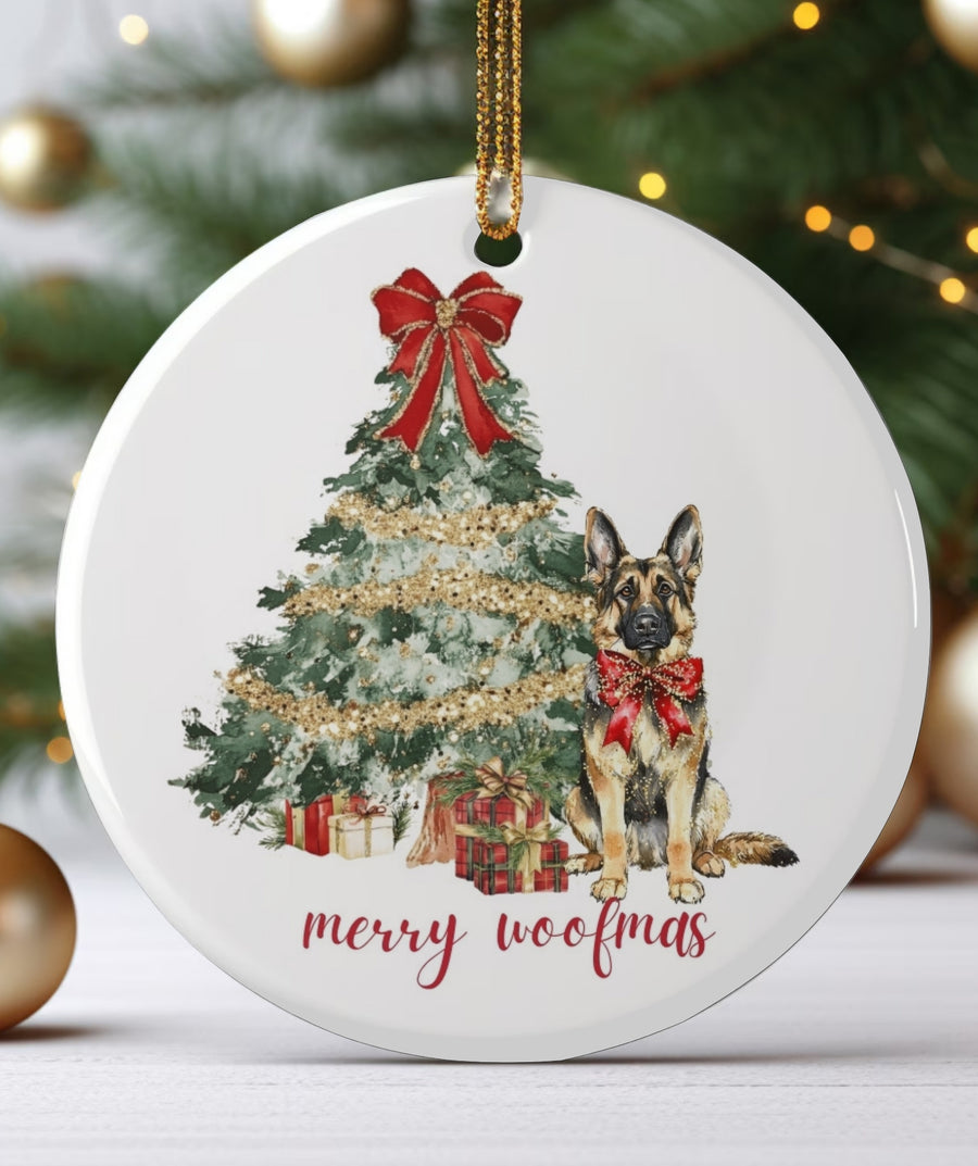 Merry Woofmas Tree Ornament