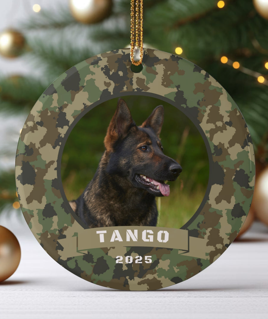 Military Camo Ornament