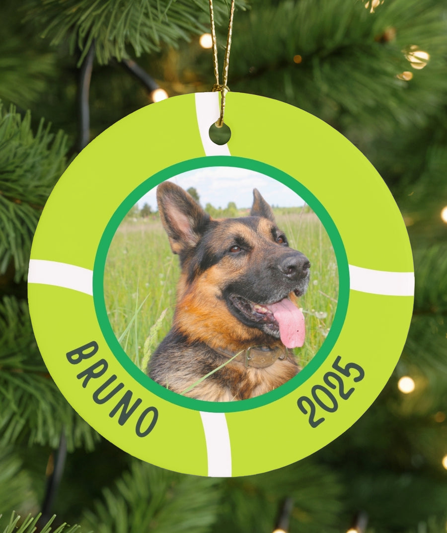 Tennis Ball Photo Ornament