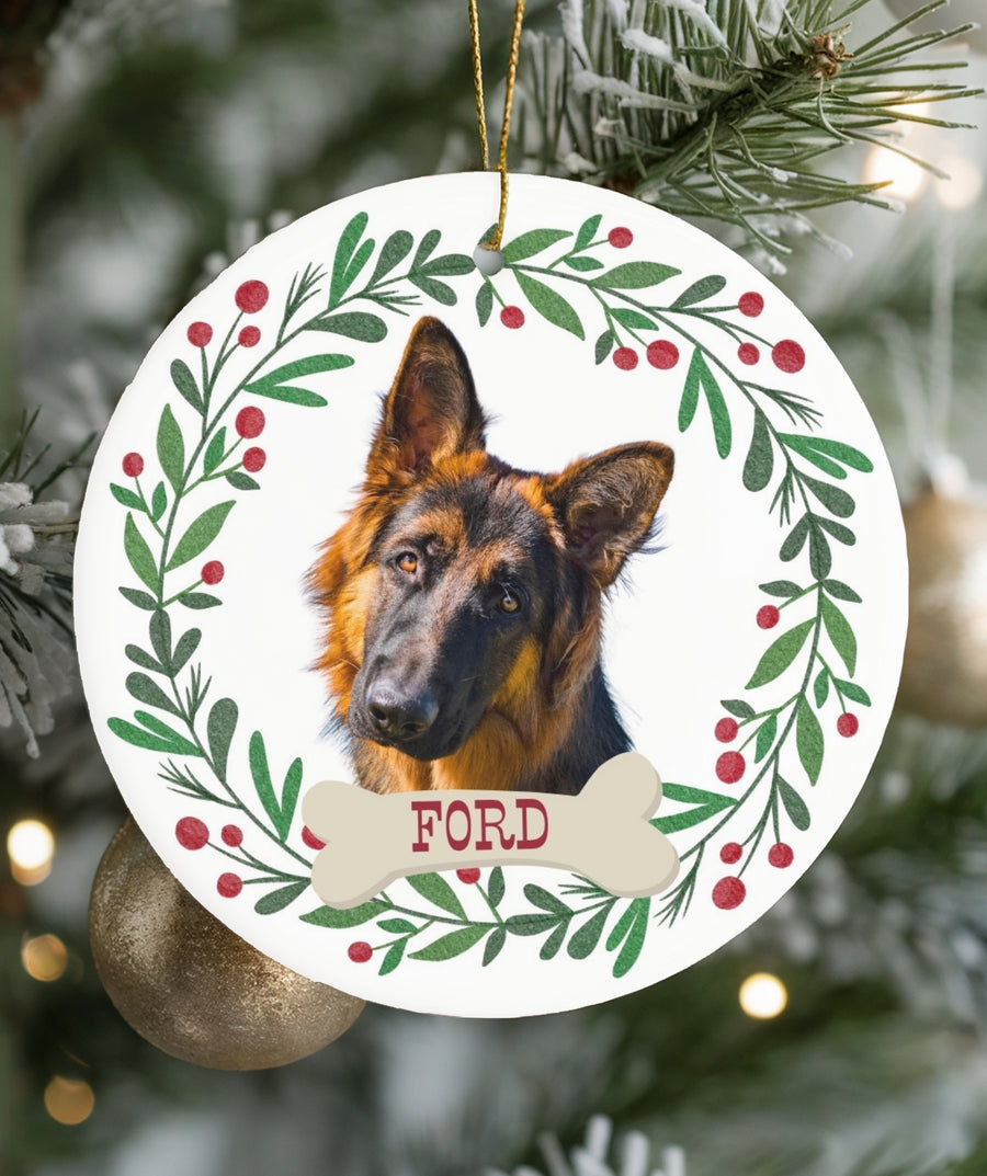 Holly Wreath Ornament