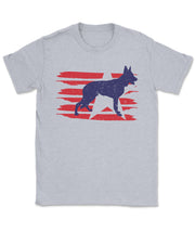 Patriotic Star GSD Silhouette T-Shirt