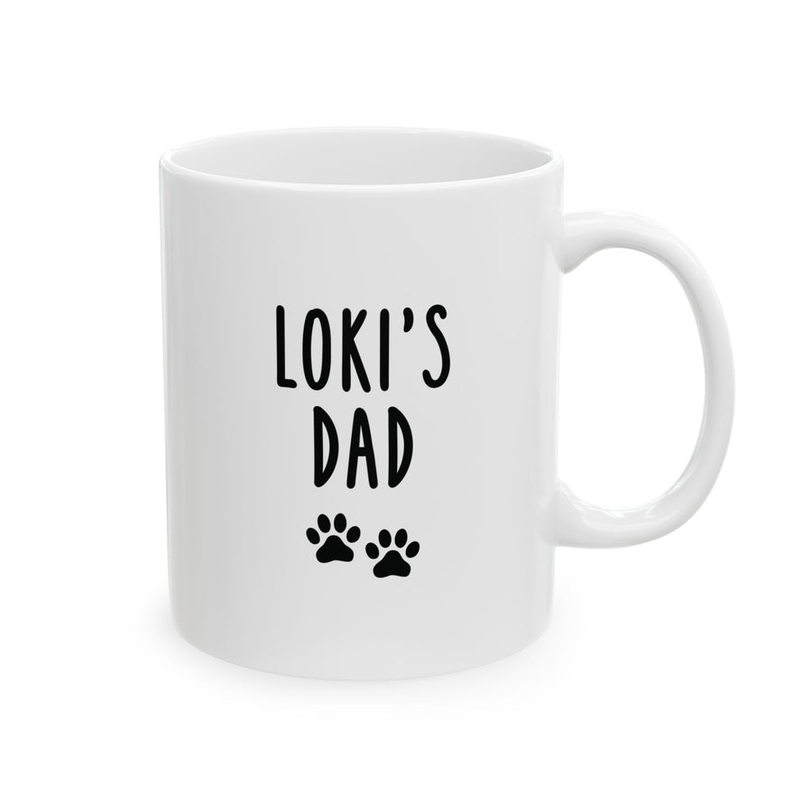 Custom GSD Name & Pawprints Dad Mug