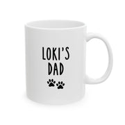 Custom GSD Name & Pawprints Dad Mug
