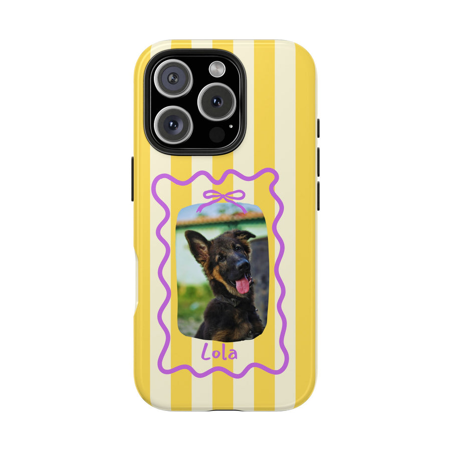 The GSD Portrait Stripe Case | Lemon Pop