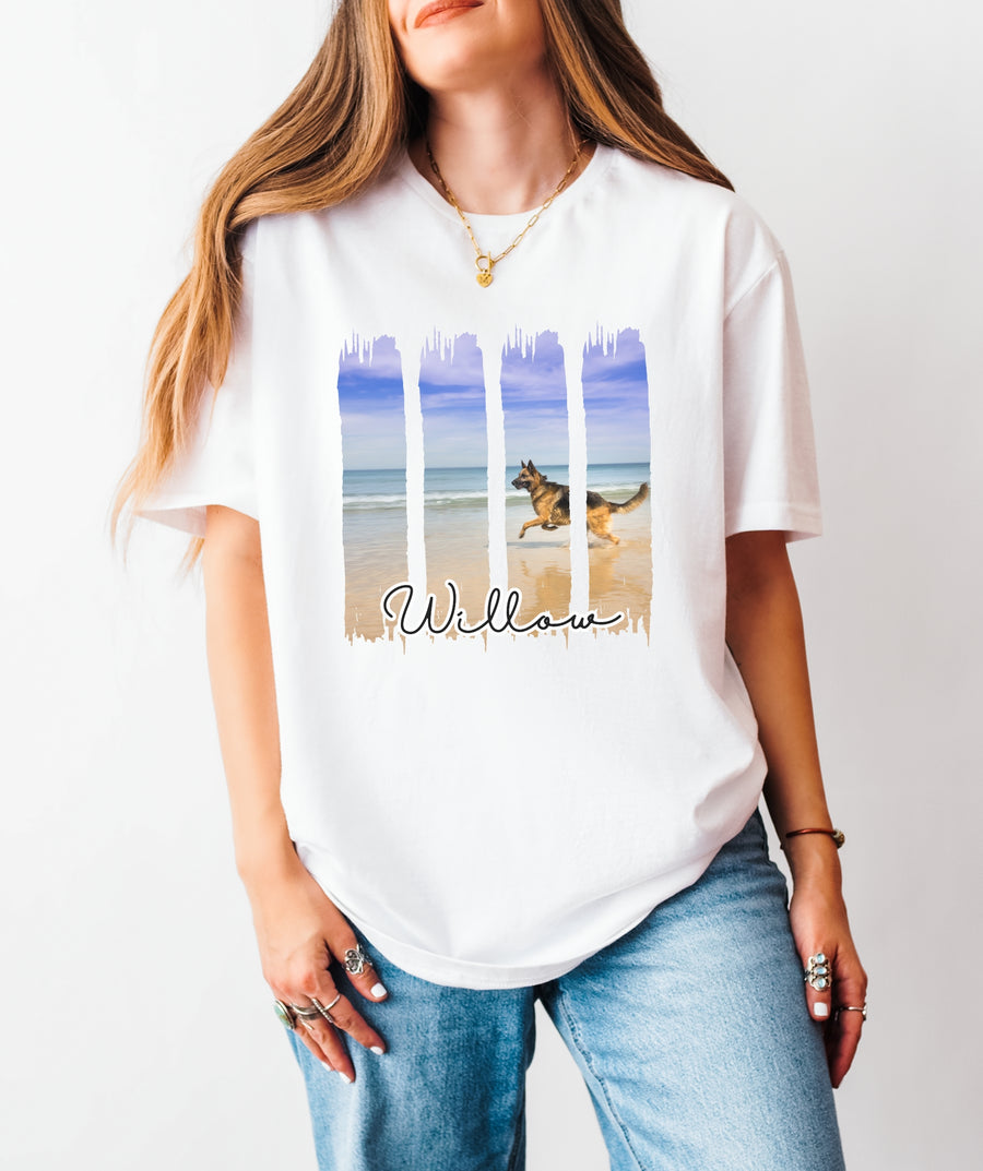 4-Panel German Shepherd Portrait Tee