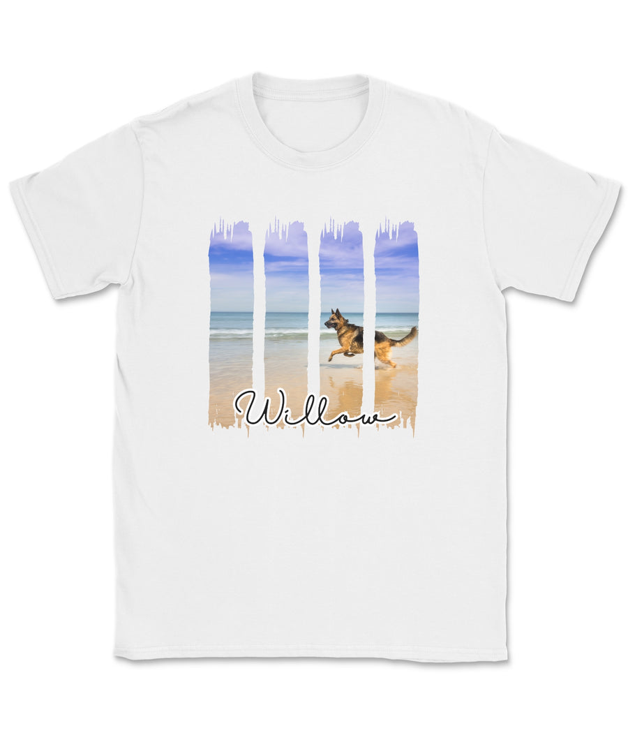 4-Panel German Shepherd Portrait Tee