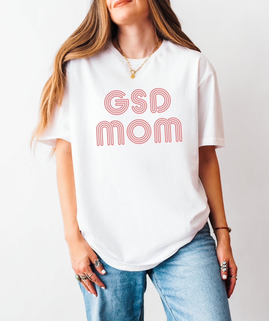 Retro Line GSD Mom T-Shirt