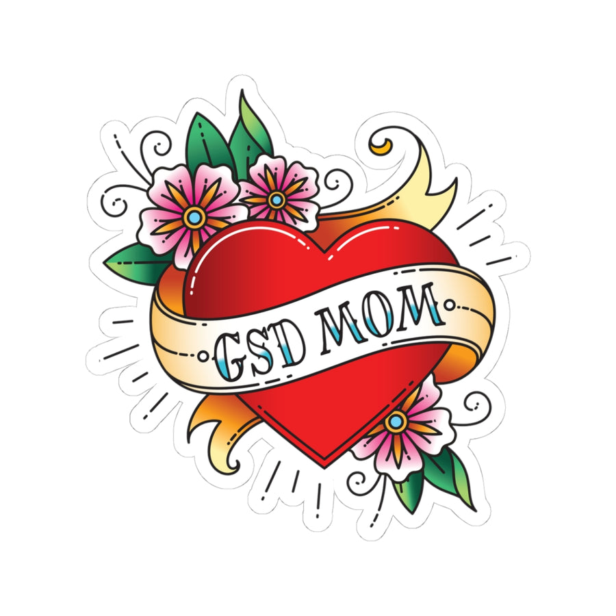 SAMPLE - Kiss-Cut Stickers (spoke) - GSD Mom Tattoo