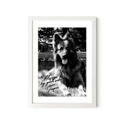 Black & White Autograph GSD Portrait - Tabletop Display