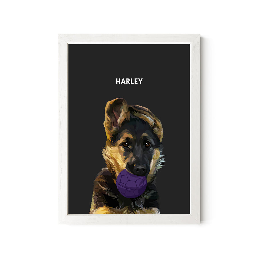 Modern Art GSD Portrait - Tabletop Display