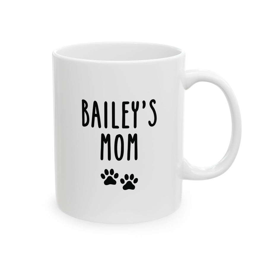 Custom GSD Name & Pawprints Mom Mug