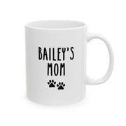 Custom GSD Name & Pawprints Mom Mug