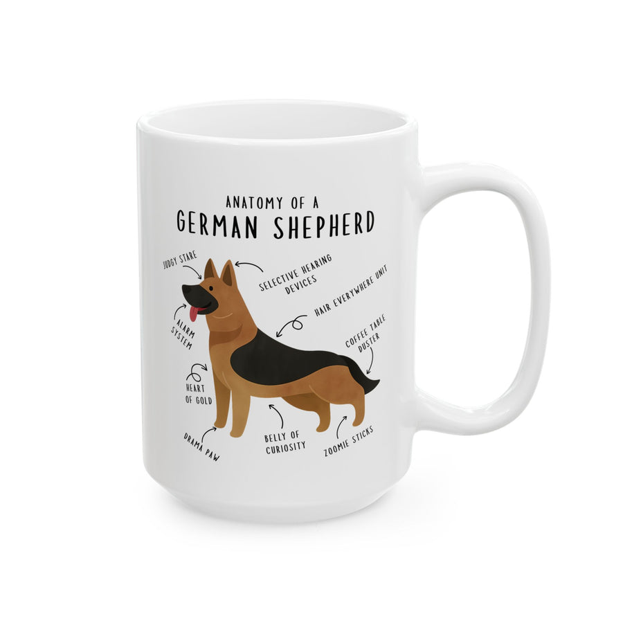 Anatomy of a German Shepherd Mug
