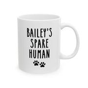 Custom GSD Spare Human Mug – Pawprint Edition