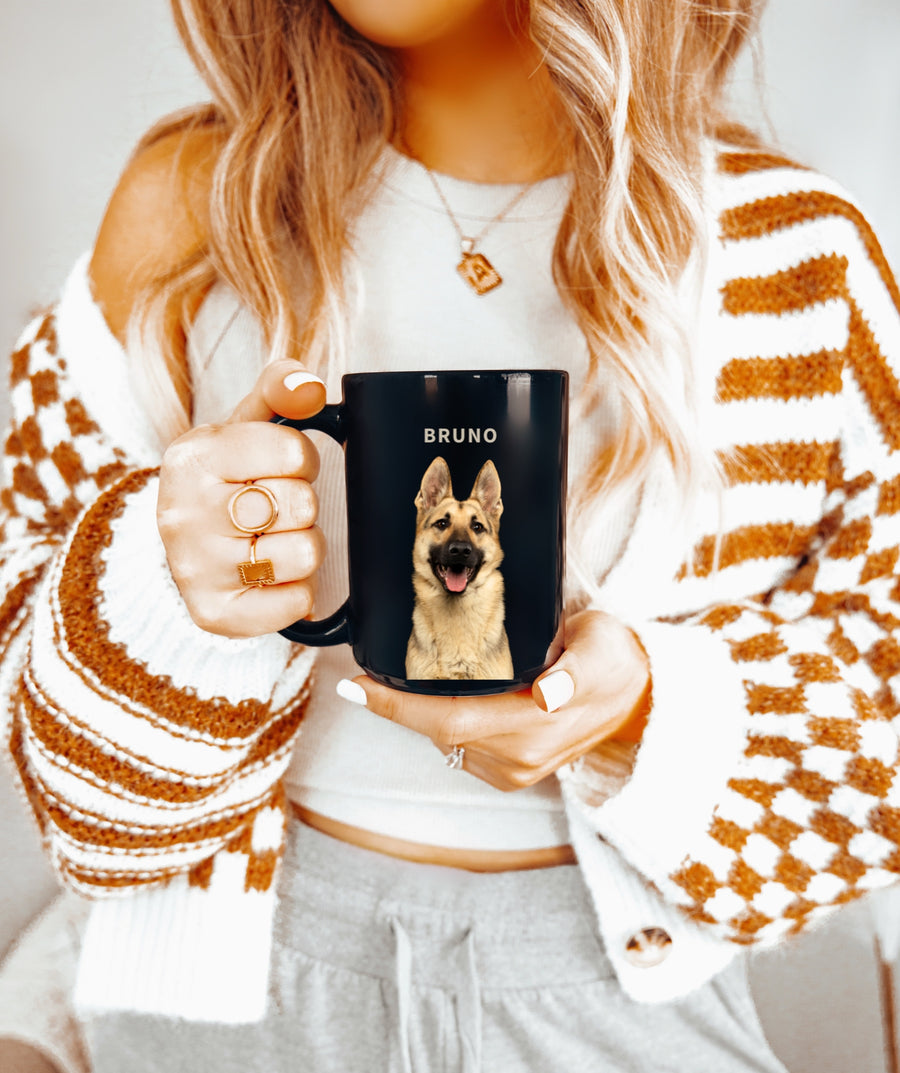 Custom Photo Mug + Best GSD Mom/Dad