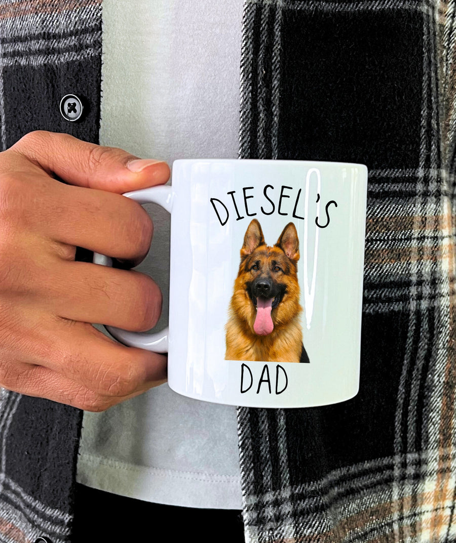 Custom GSD Dad Mug – Handwritten Style