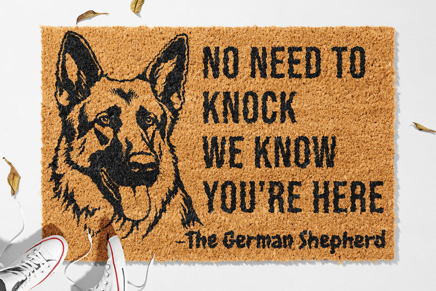 No Need To Knock - German Shepherd Doormat
