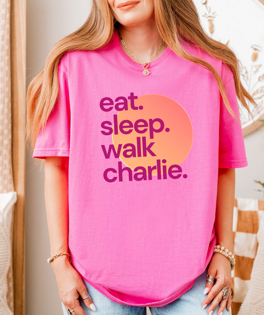 Sunrise Eat. Sleep. Walk T-Shirt