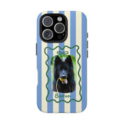 The GSD Portrait Stripe Case | Blueberry Bow