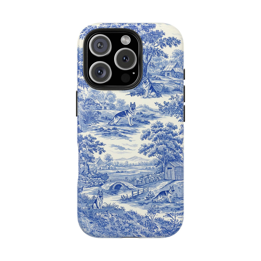German Shepherd Toile iPhone Case