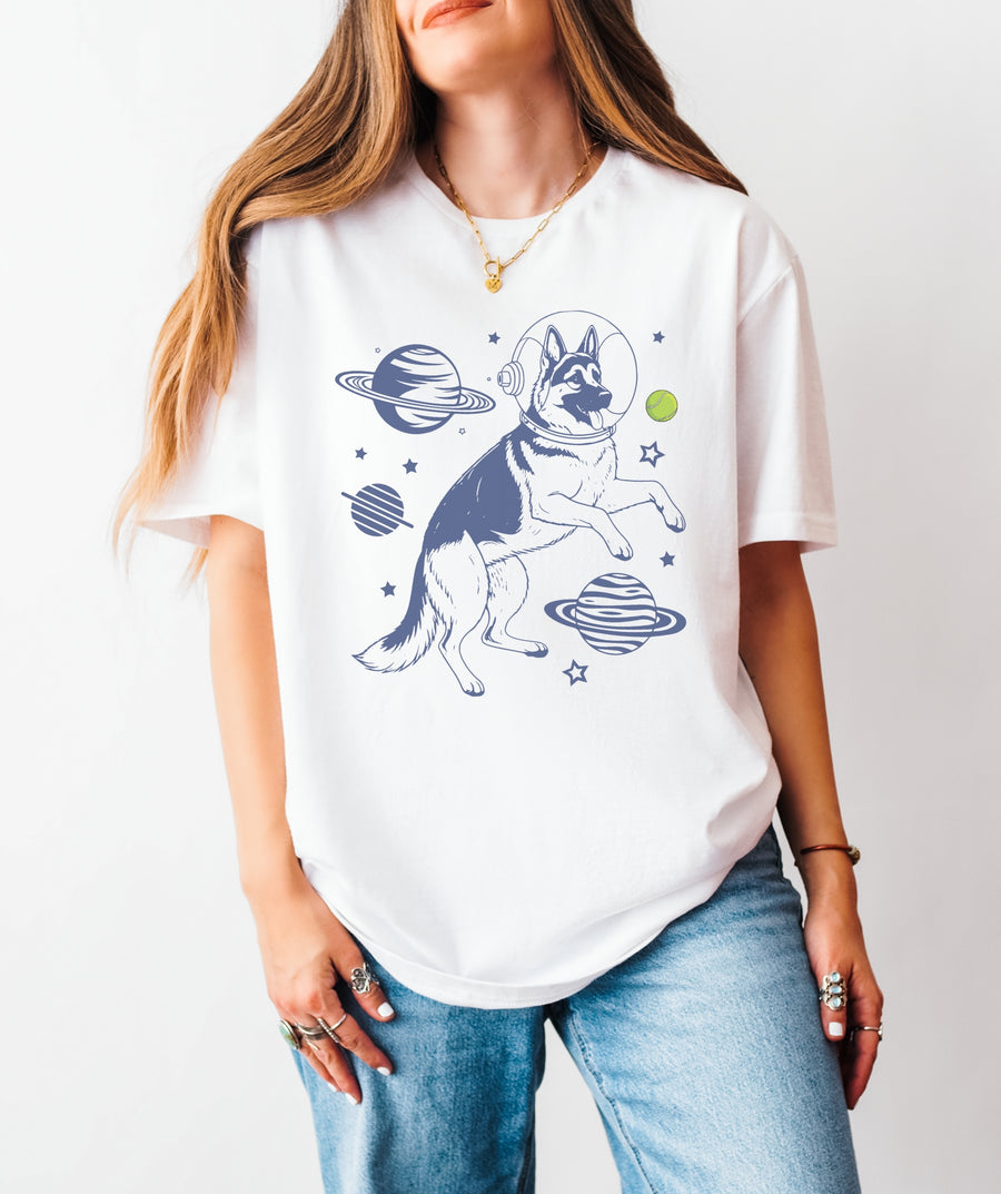 German Shepherd Space Explorer T-Shirt