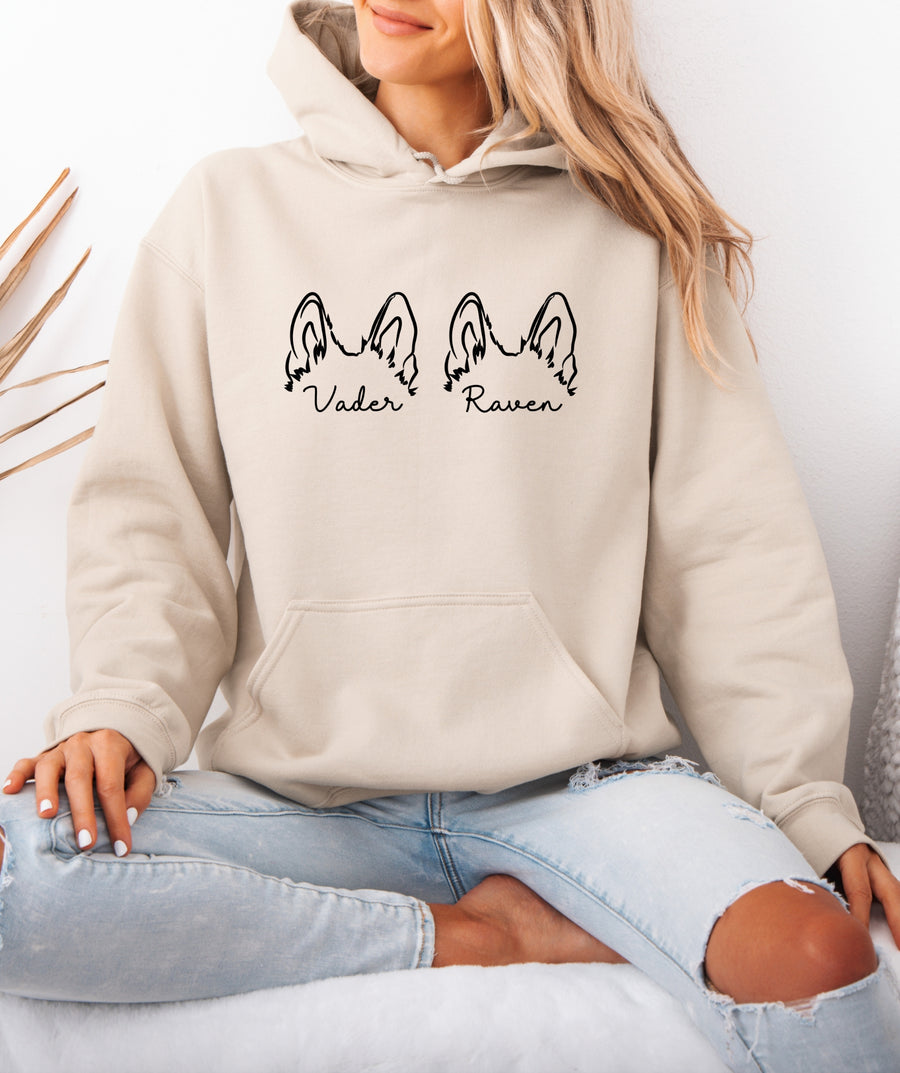 German Shepherd Ears Hoodie