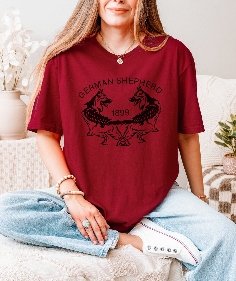 German Shepherd Twin Crest T-Shirt