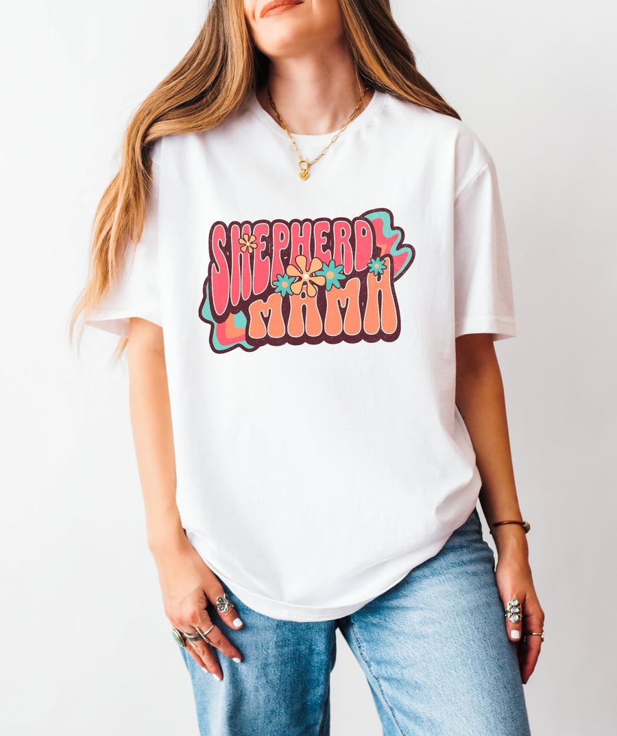 Groovy Shepherd Mama T-Shirt