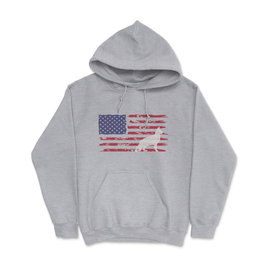 Grunge Flag GSD Silhouette Hoodie