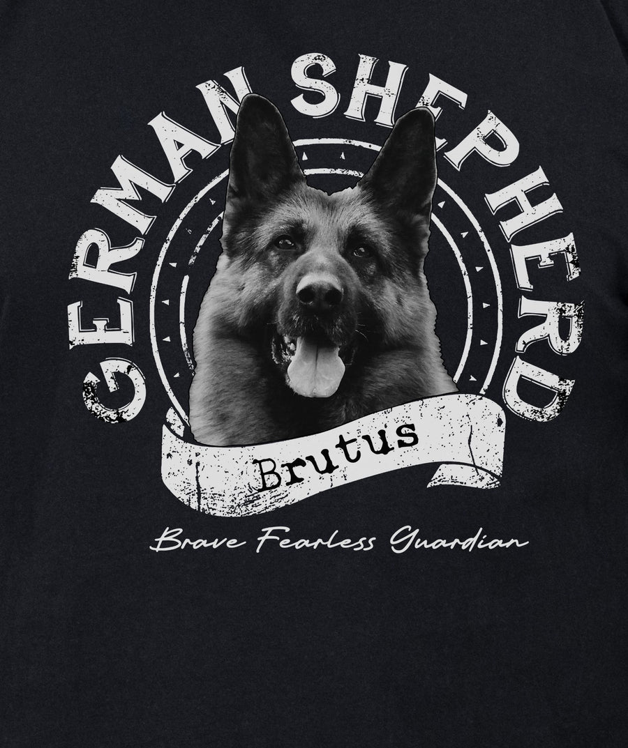 German Shepherd Guardian Banner Tee