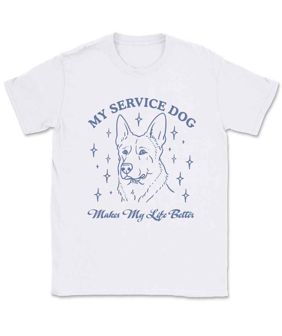 My Service Dog Makes My Life Better T-Shirt