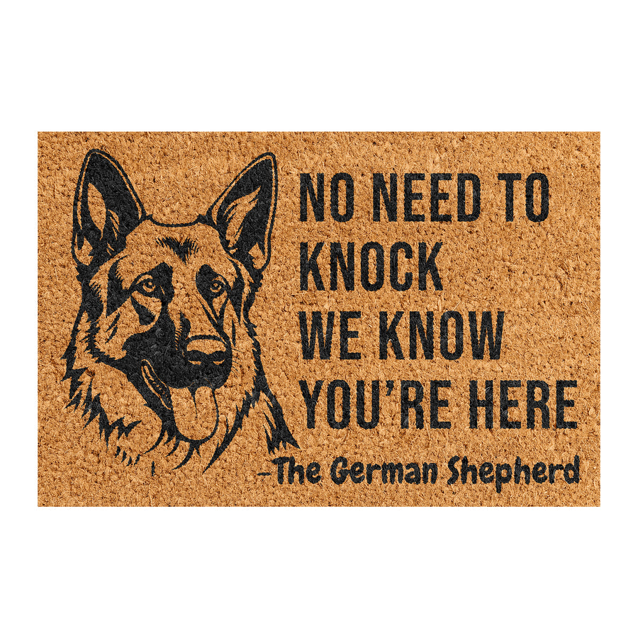 No Need To Knock - German Shepherd Doormat