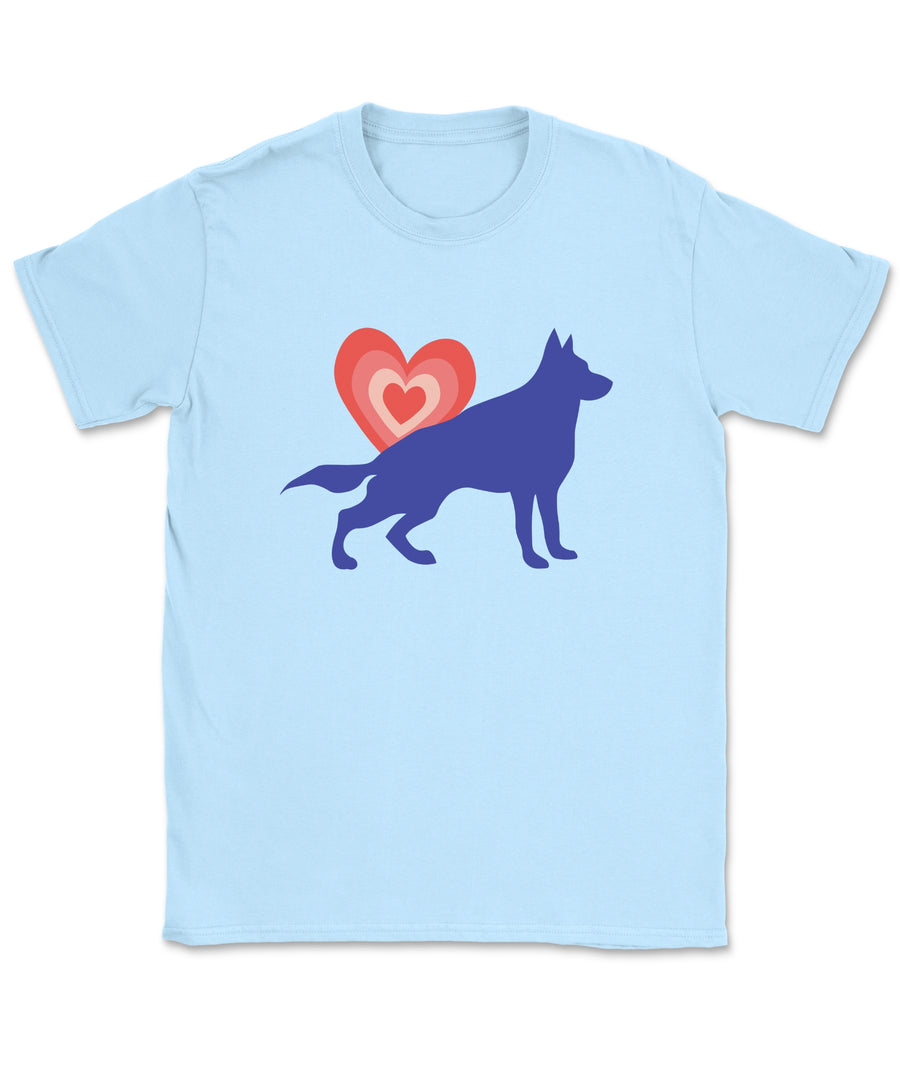 Heartburst GSD Silhouette T-Shirt