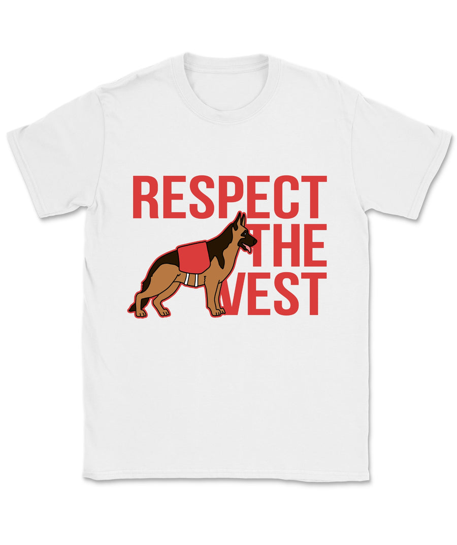 Respect The Vest - Service Dog T-Shirt