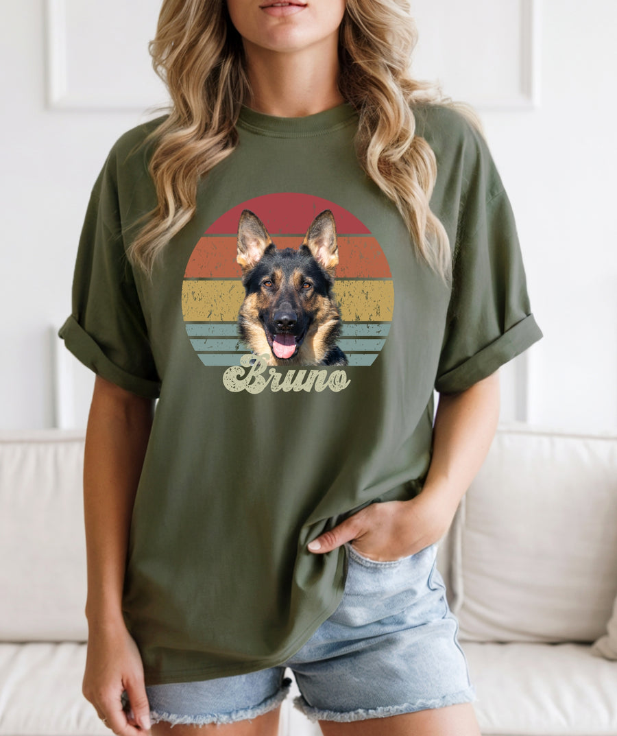 Retro Sunset GSD T-Shirt