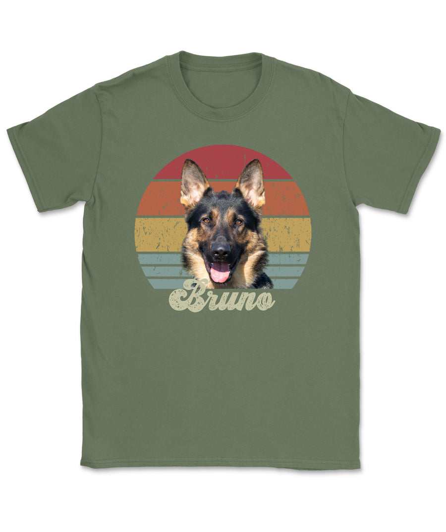 Retro Sunset GSD T-Shirt