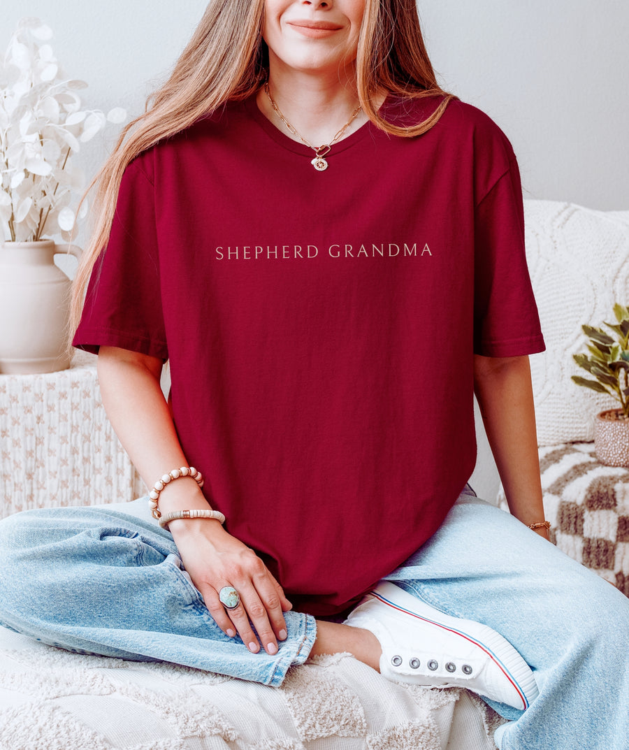 Minimalist Shepherd Grandma T-Shirt