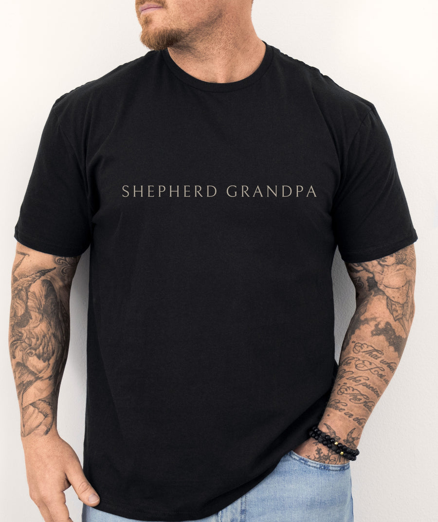 Minimalist Shepherd Grandpa T-Shirt