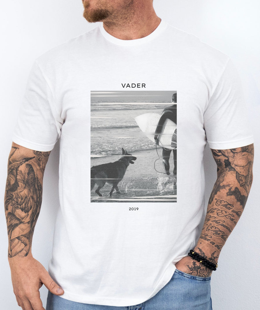 Vintage B&W German Shepherd T-Shirt